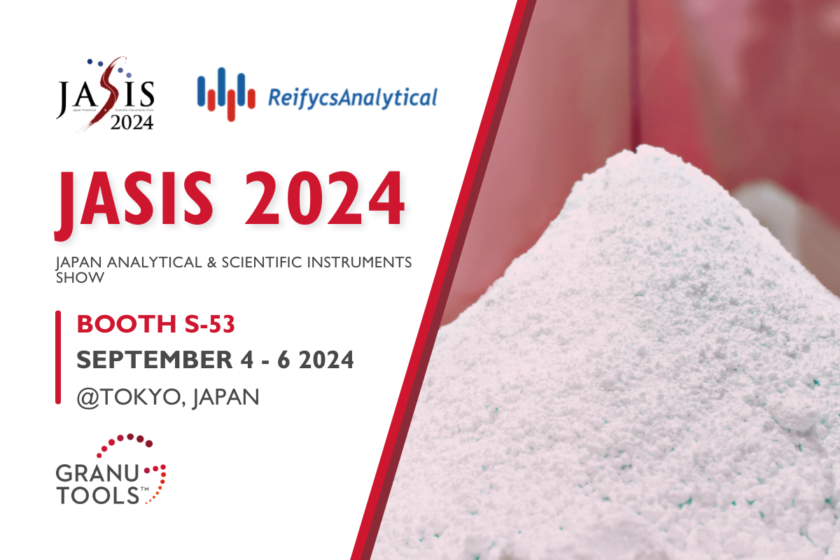 banner of Granutools to share that Reifycs Analytical, our distributor, will attend Jasis 2024 from September 4 to 6 in Tokyo, Japan